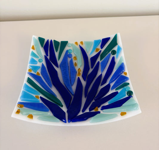 Blue flower bowl