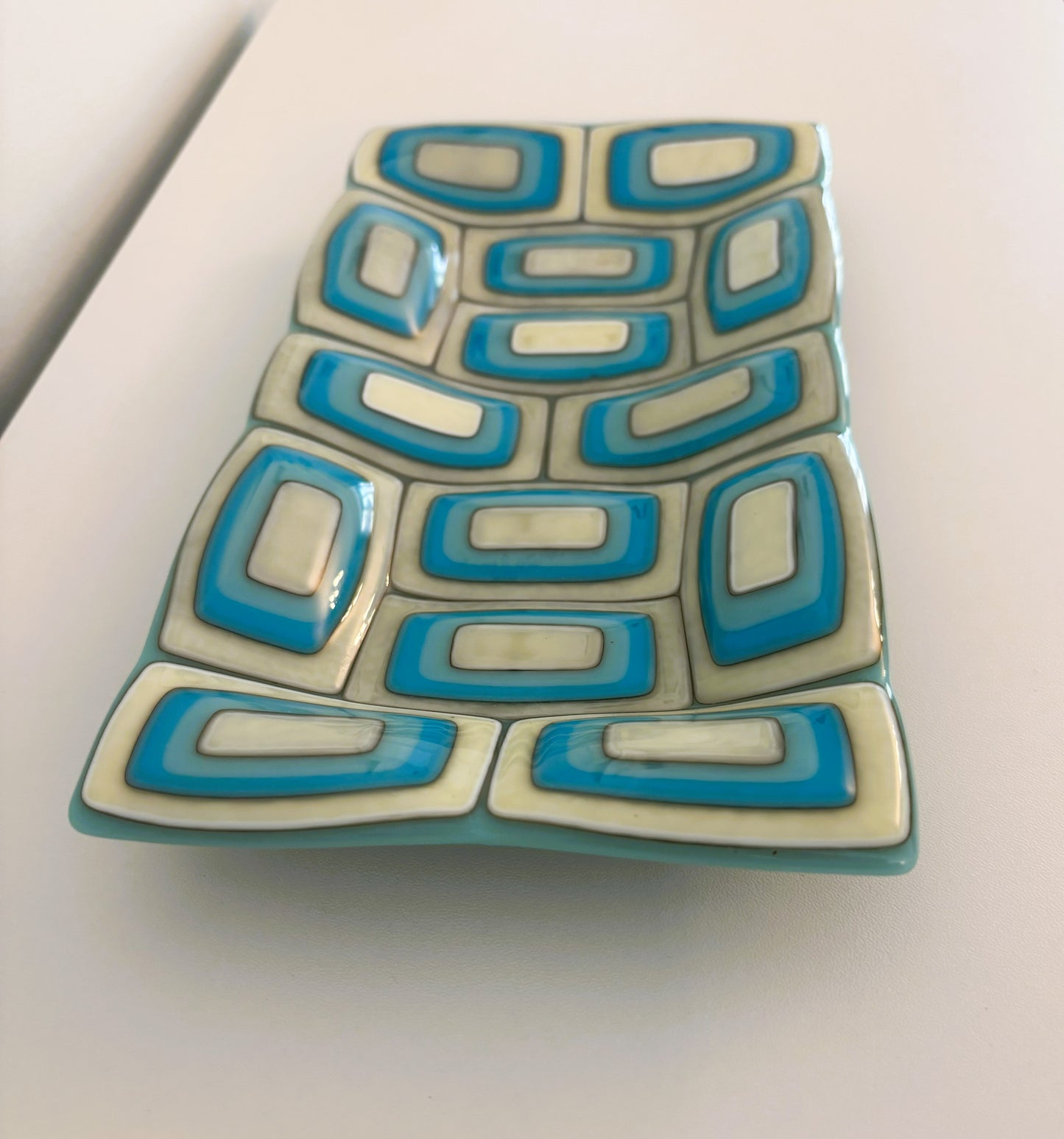 Layered Turquoise and Vanilla