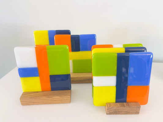 Colourful coasters - set of 6