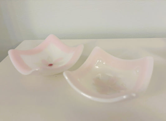 Small pink bowls