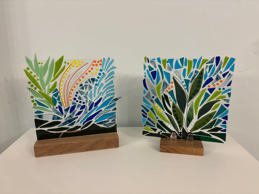 Set of 2 Peacock inspired