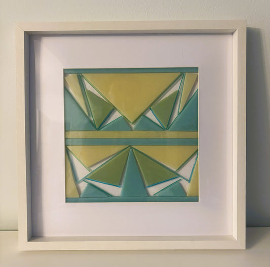 Modern pastels framed