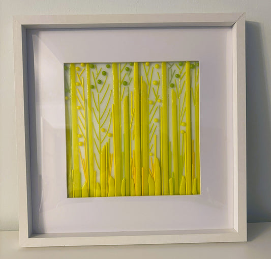 Framed Yellow abstract