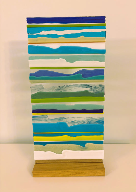 Tall layered glass