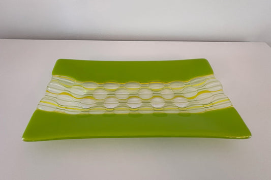 Green Optical Illusion dish