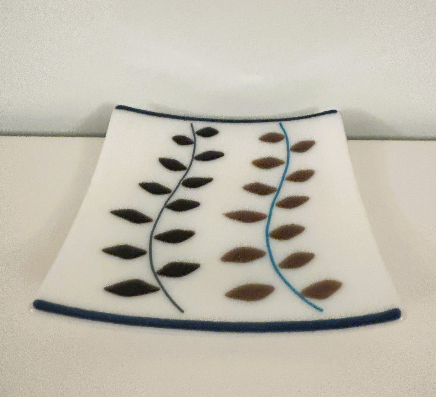 Plate - purple on white