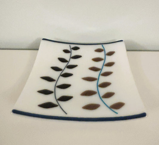 Plate - purple on white