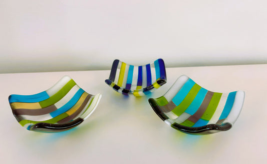 Small striped bowls